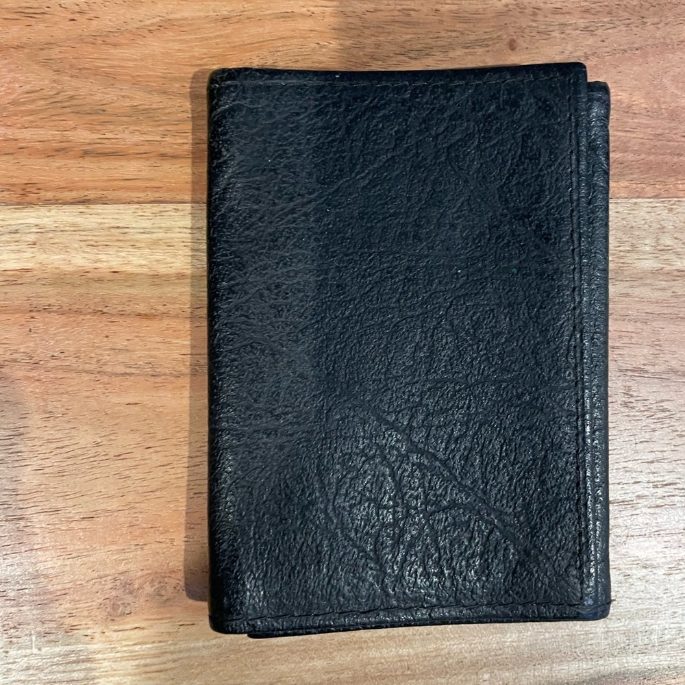 Black Elephant Ear Tri-Fold Wallet
